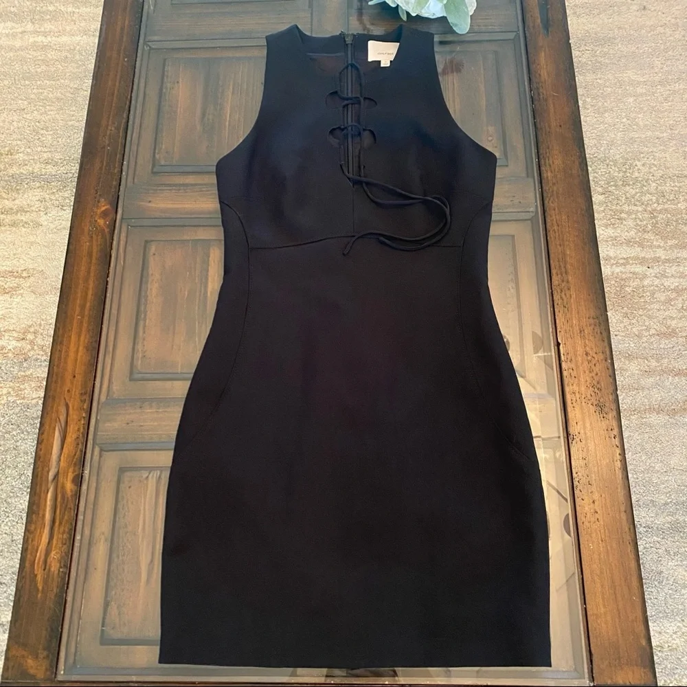 Cinq a Sept Irene Black Cocktail Dress - Picture 4 of 15